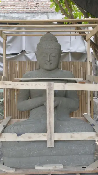 Product image 1 of the product “Seated Buddha, 200cm high, natural green ”